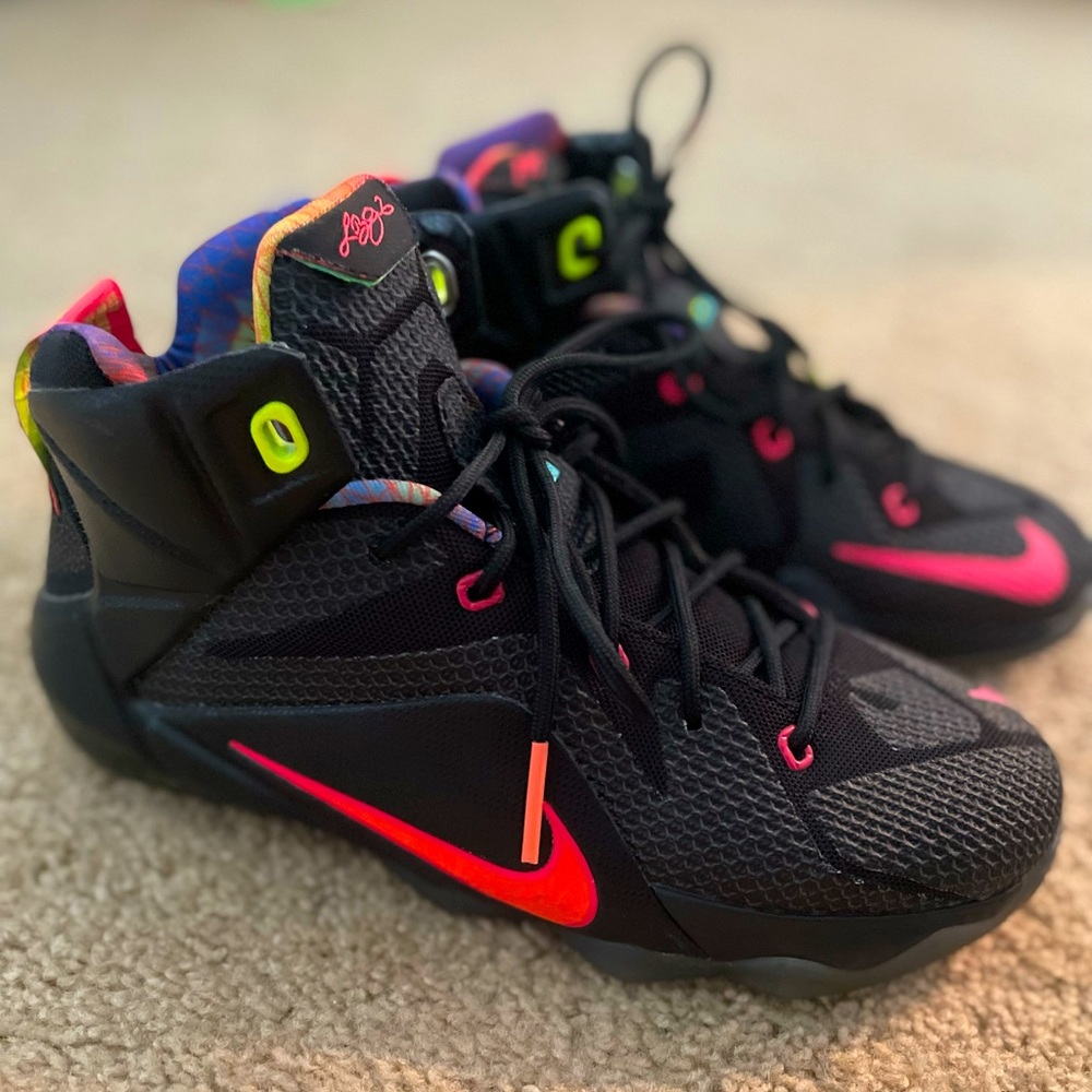 Boys Nike Lebron 12 Data sneakers size 5.5